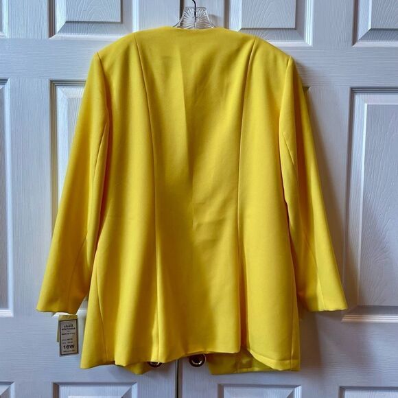YELLOW CHAD STEVENS 2 PC LADIES SUIT SIZE 16W - Picture 3 of 9